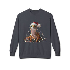 XMas Gecko Glow - Unisex Midweight Softstyle Fleece Crewneck Sweatshirt