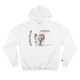 Coffee Break Champion Hoodie - "Barely Notice the Few Extra Hours"