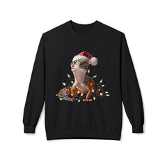 XMas Gecko Glow - Unisex Midweight Softstyle Fleece Crewneck Sweatshirt