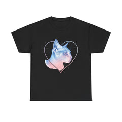 Unisex Heavy Cotton Siamese Cat Tee