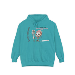 Coffee Break Unisex Garment-Dyed Hoodie - "Barely Notice the Few Extra Hours"