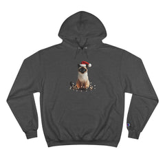 Holiday Siamese Cat - Champion Hoodie