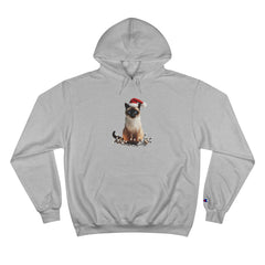 Holiday Siamese Cat - Champion Hoodie