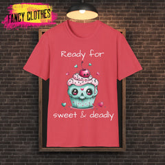 Unisex T-Shirt Sweet & Deadly Cupcakes Graphic Tee