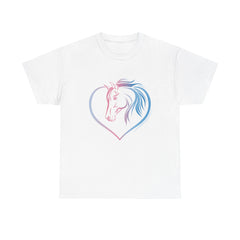 Unisex Heavy Cotton Thoroughbred Horse Tee