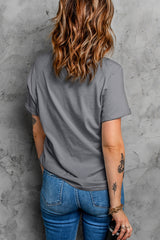 USA Round Neck Short Sleeve T-Shirt