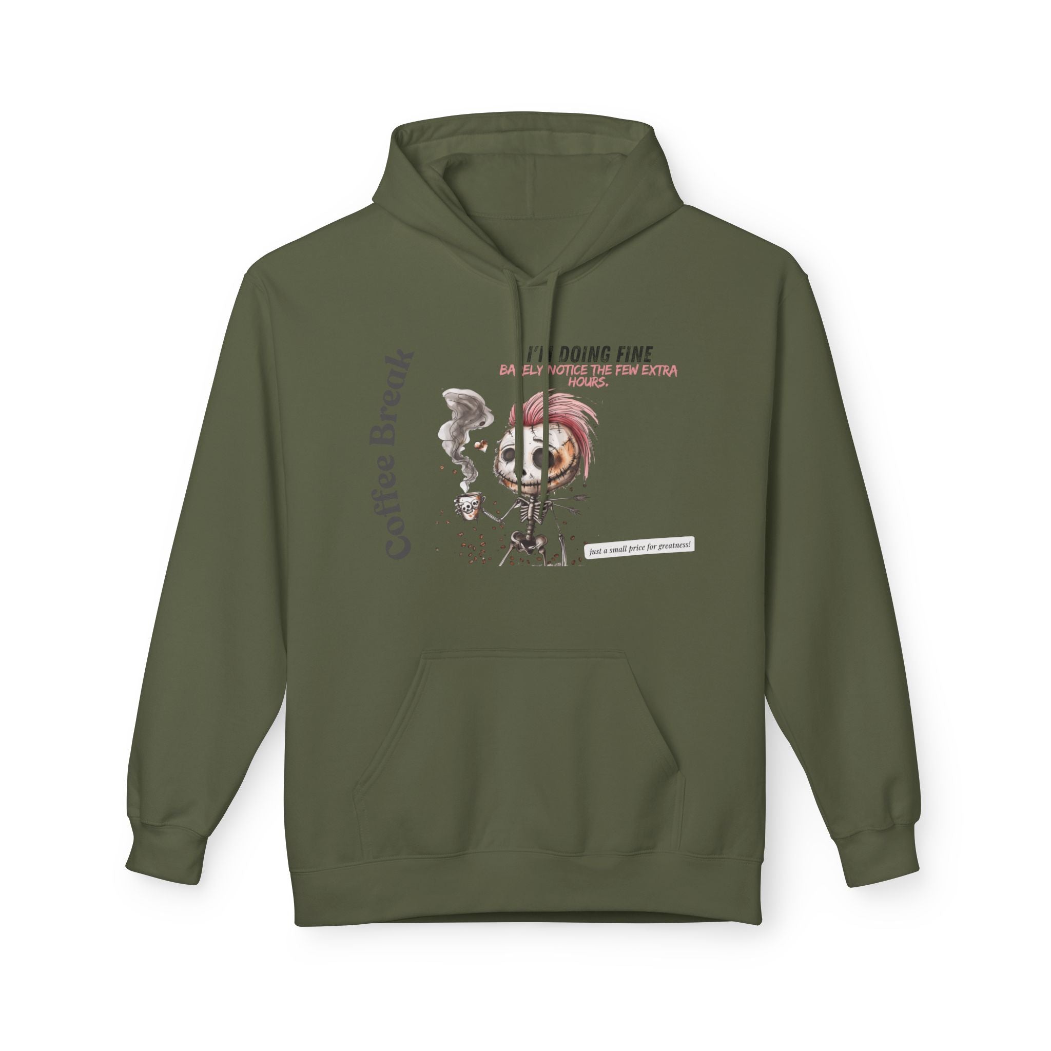 Unisex Midweight Softstyle Fleece Hoodie - Coffee Break