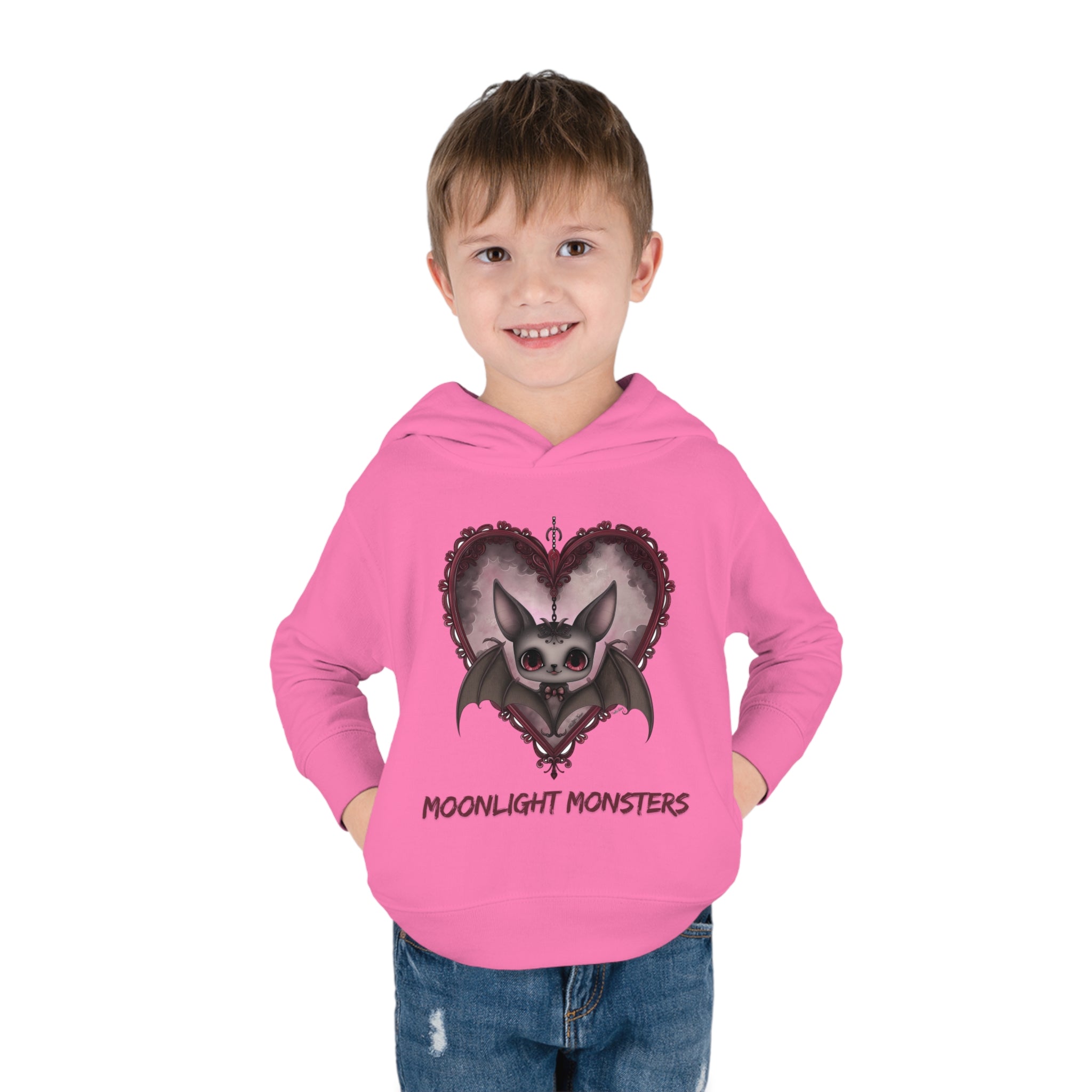 Moonlight Monsters Toddler Halloween Hoodie - Soft & Cozy Pullover for Little Ghouls!