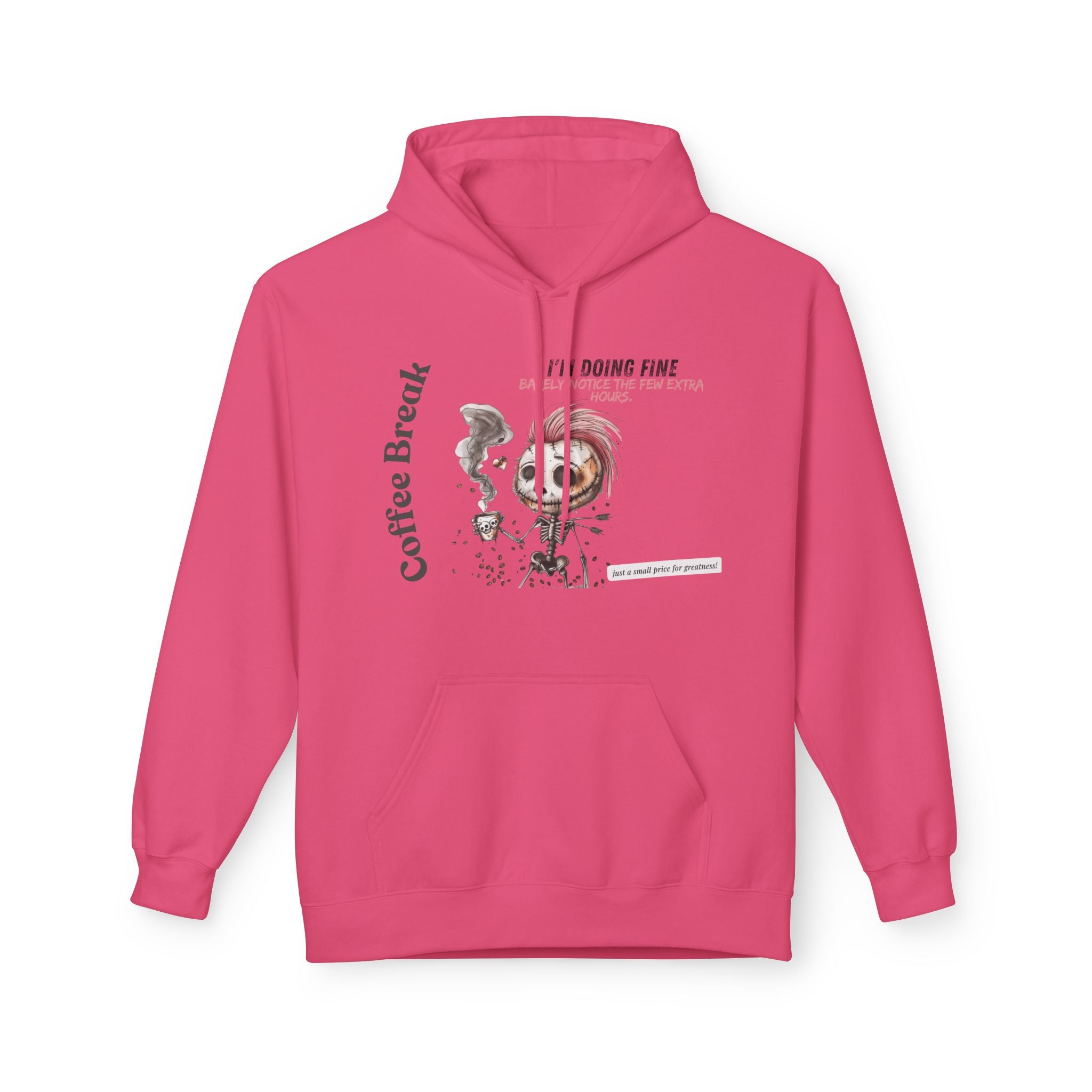 Unisex Midweight Softstyle Fleece Hoodie - Coffee Break