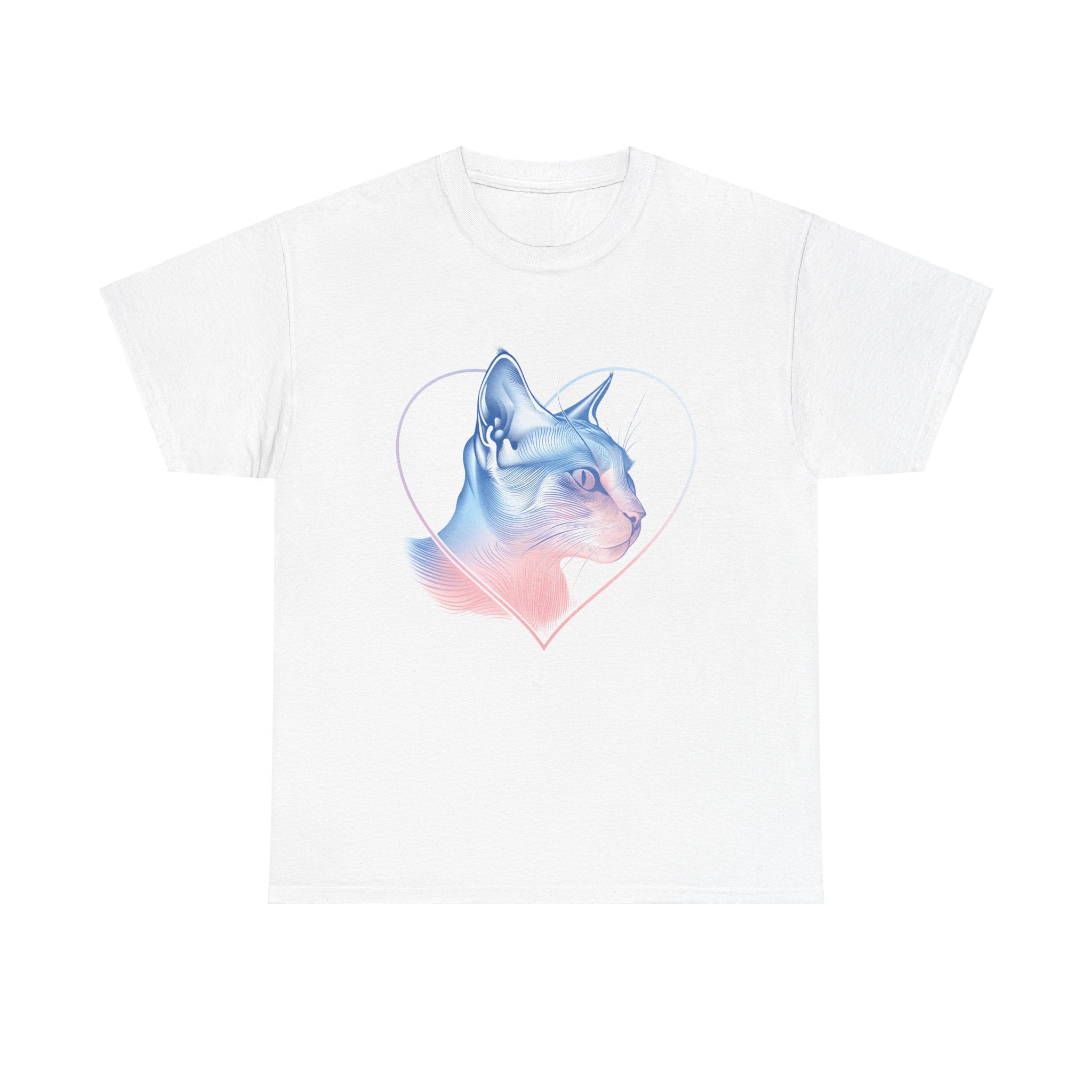 Unisex Heavy Cotton Siamese Cat Tee
