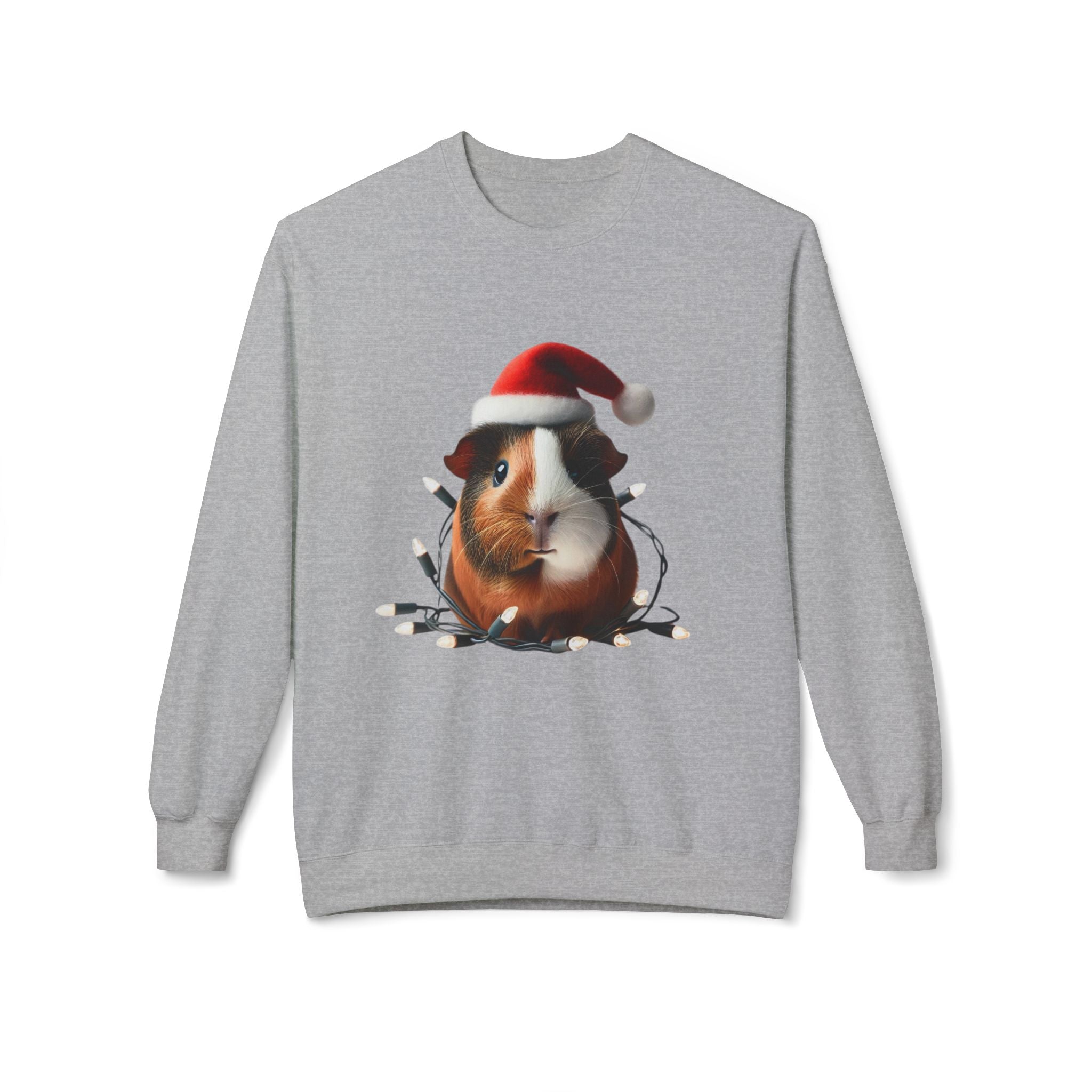 Merry Guinea Pig Joy - Unisex Midweight Softstyle Fleece Crewneck Sweatshirt