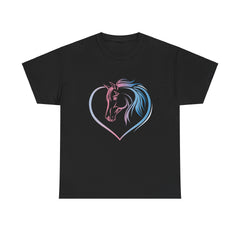 Unisex Heavy Cotton Thoroughbred Horse Tee