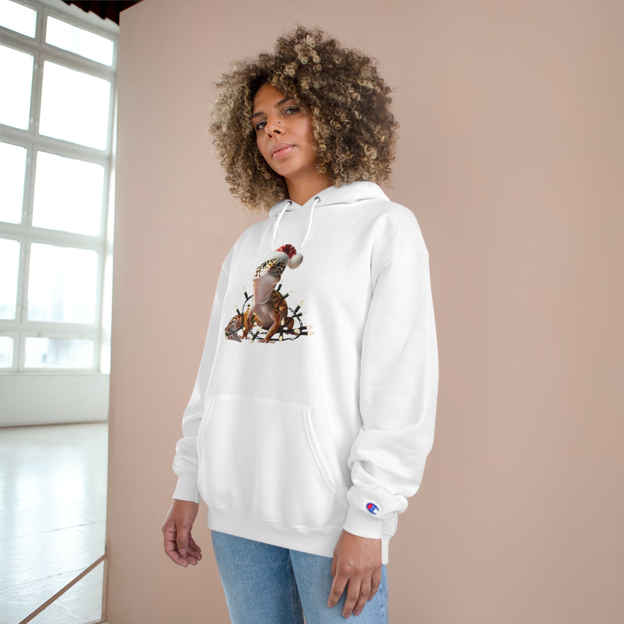 XMas Gecko Glow - Champion Hoodie