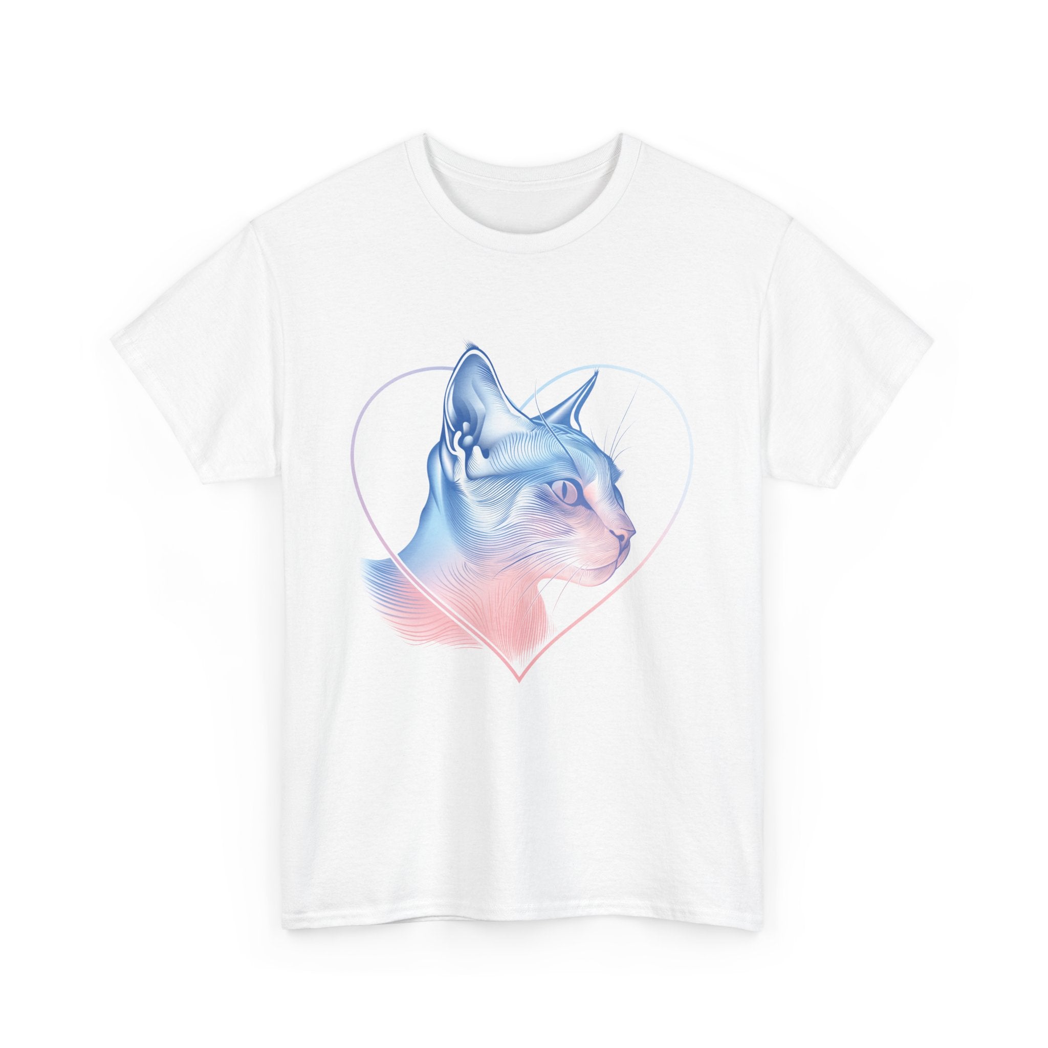 Unisex Heavy Cotton Siamese Cat Tee