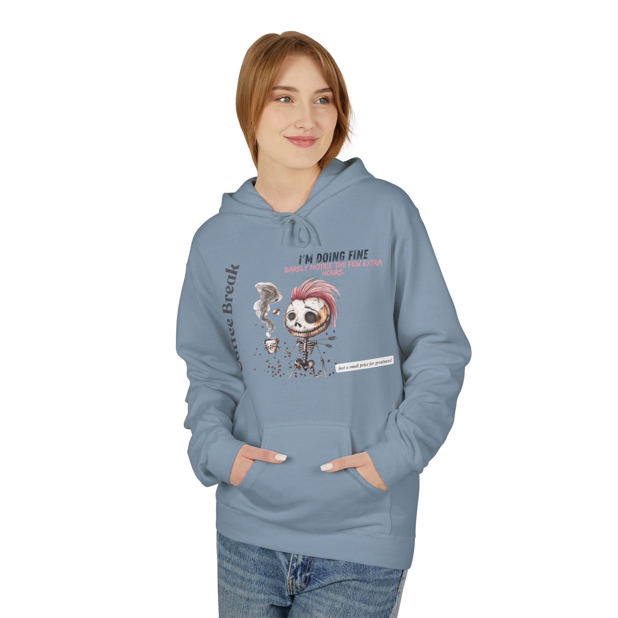 Unisex Midweight Softstyle Fleece Hoodie - Coffee Break