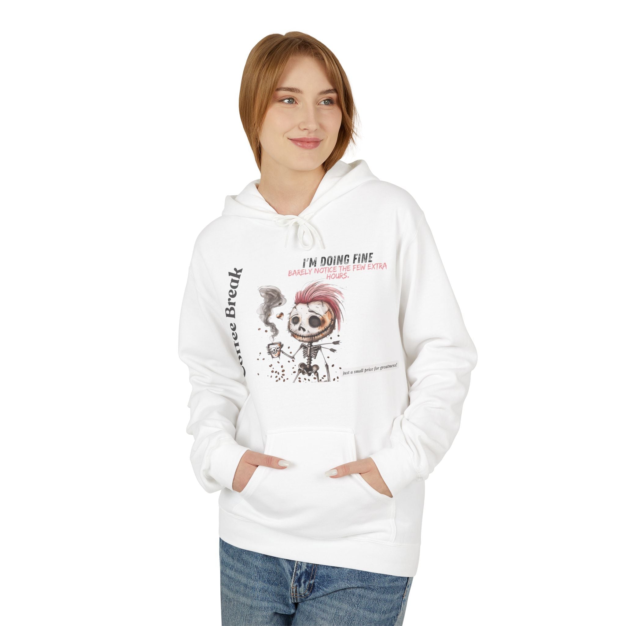 Unisex Midweight Softstyle Fleece Hoodie - Coffee Break