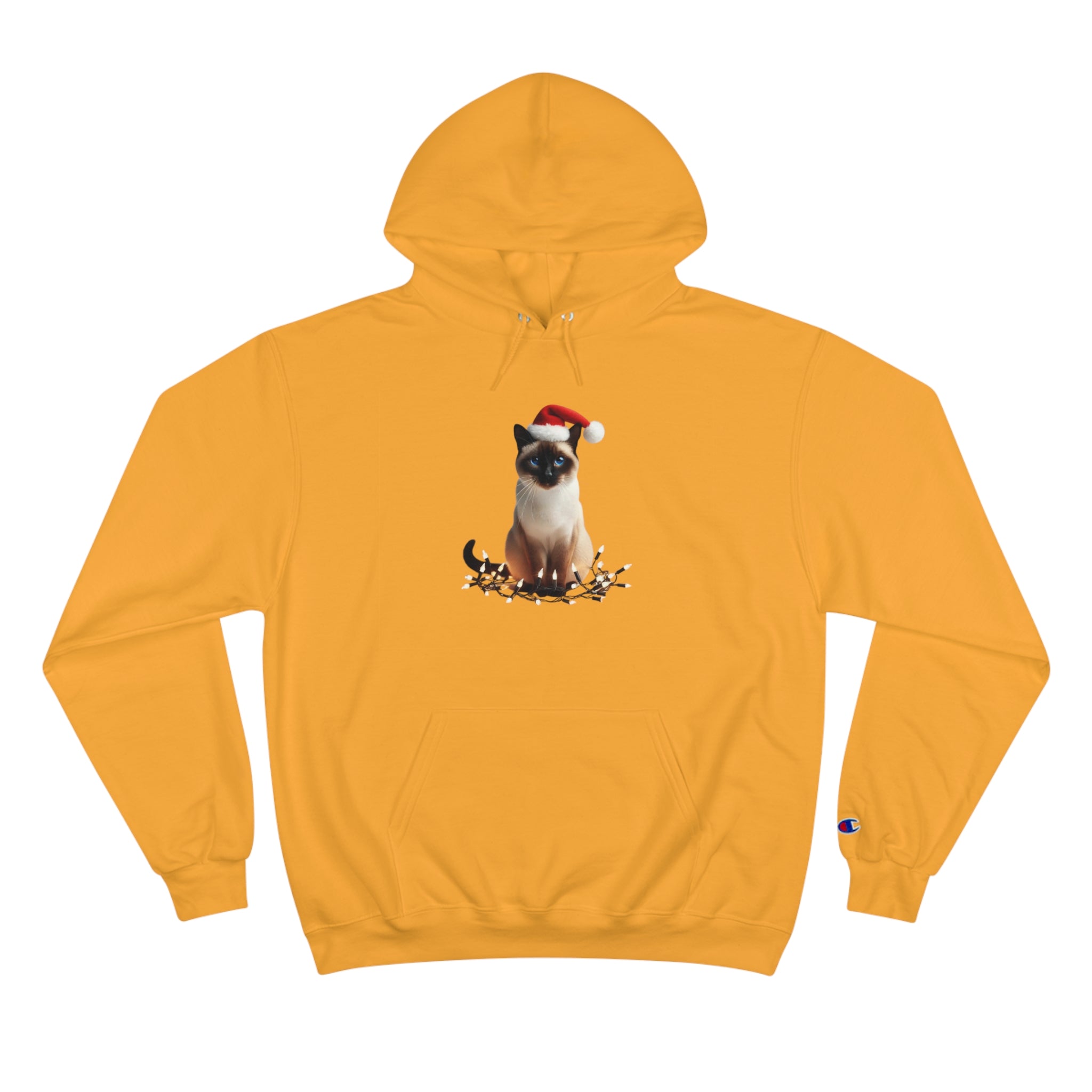 Holiday Siamese Cat - Champion Hoodie