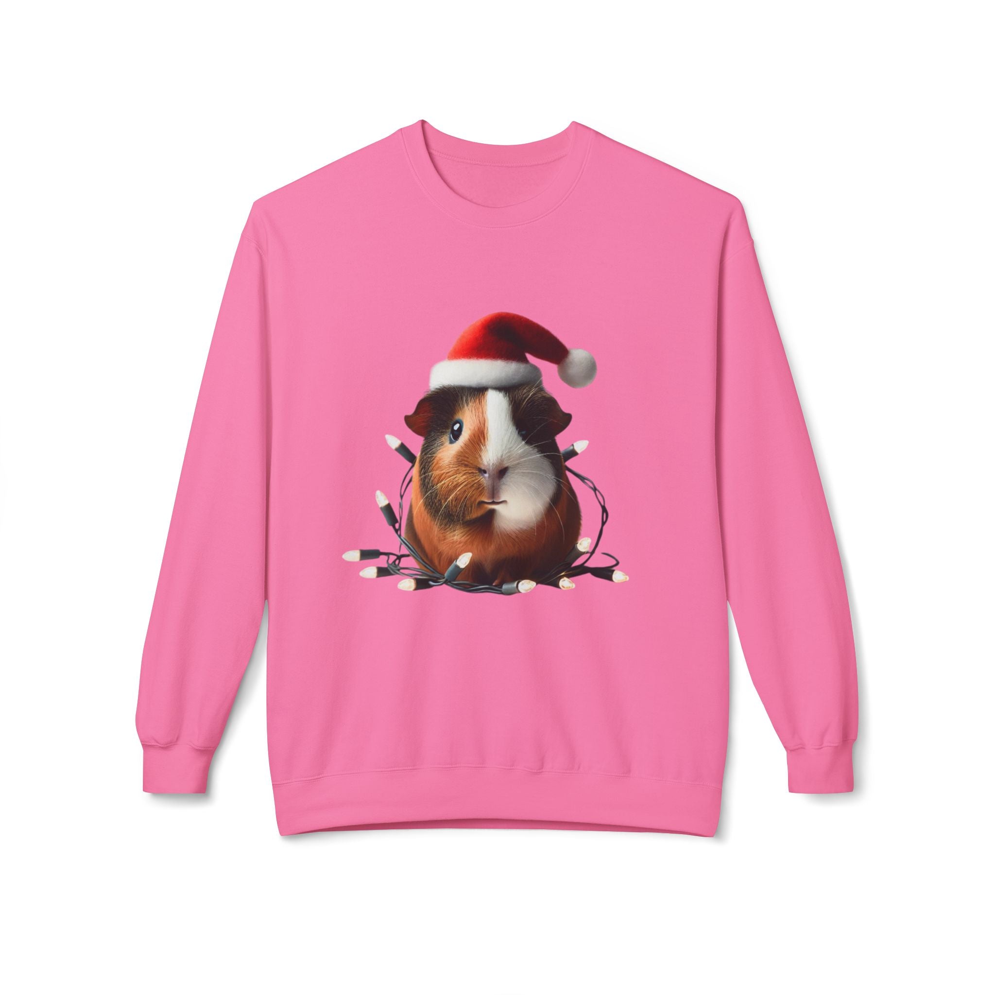 Merry Guinea Pig Joy - Unisex Midweight Softstyle Fleece Crewneck Sweatshirt