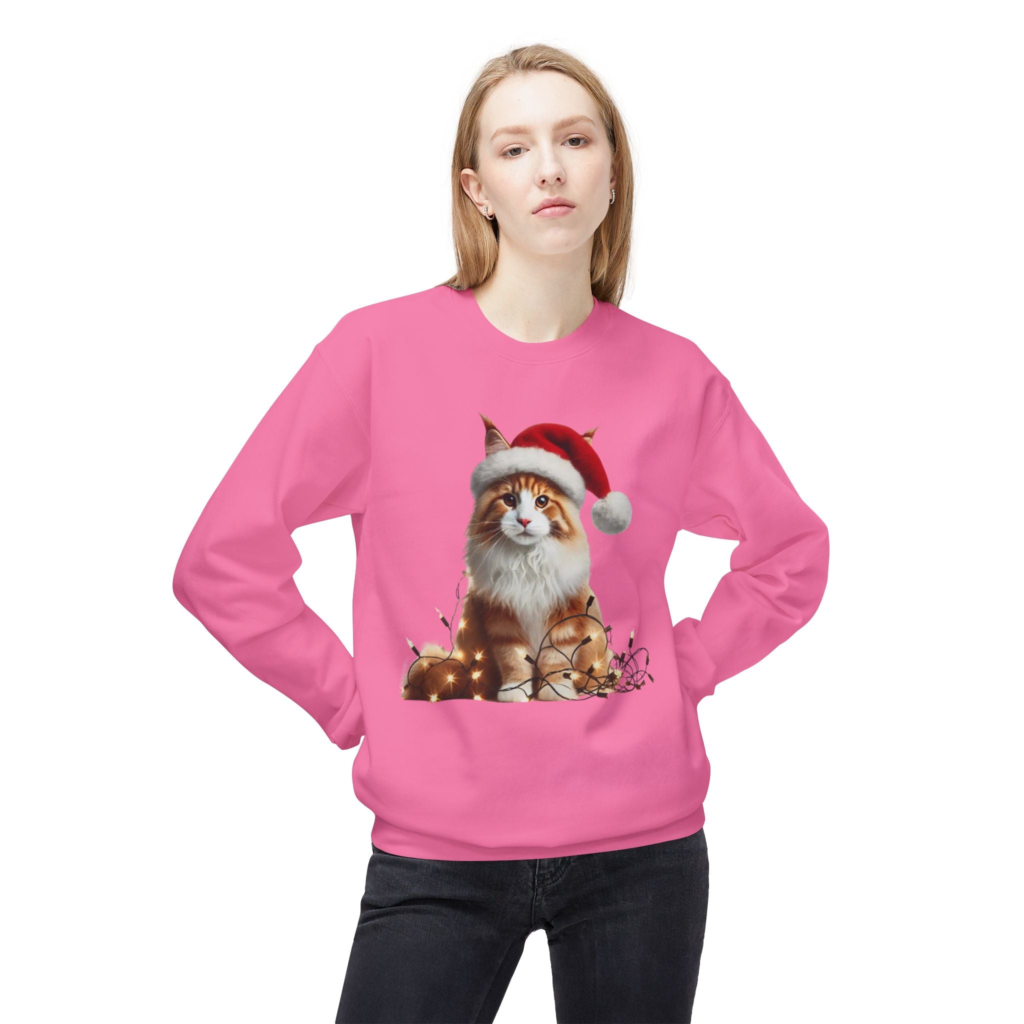 Jolly Maine Coon - Unisex Midweight Softstyle Fleece Crewneck Sweatshirt