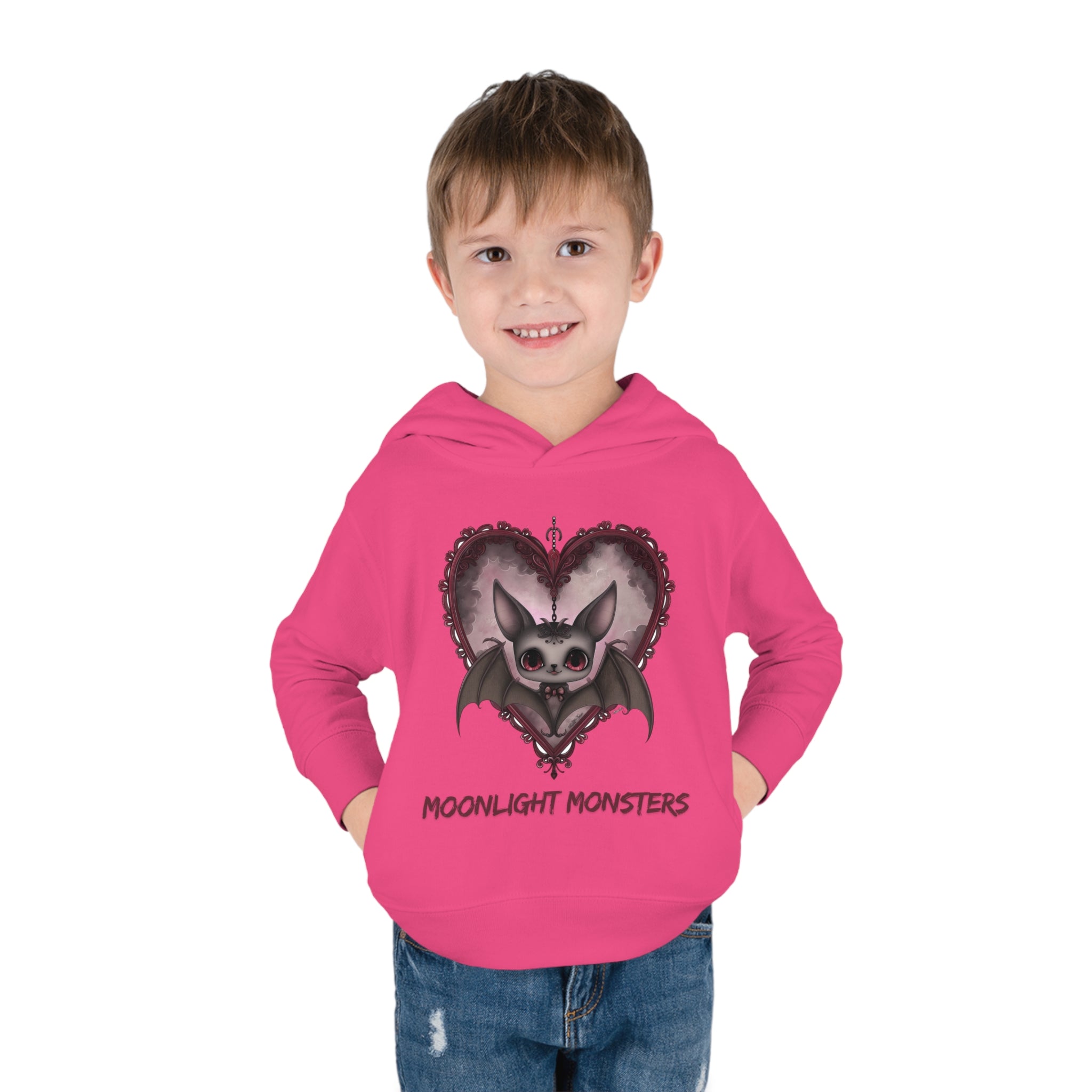 Moonlight Monsters Toddler Halloween Hoodie - Soft & Cozy Pullover for Little Ghouls!