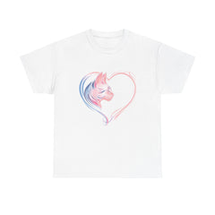 Unisex Heavy Cotton Siamese Cat Tee